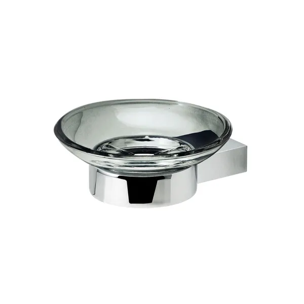 Jabonera de Cromo y Vidrio Tokio BM